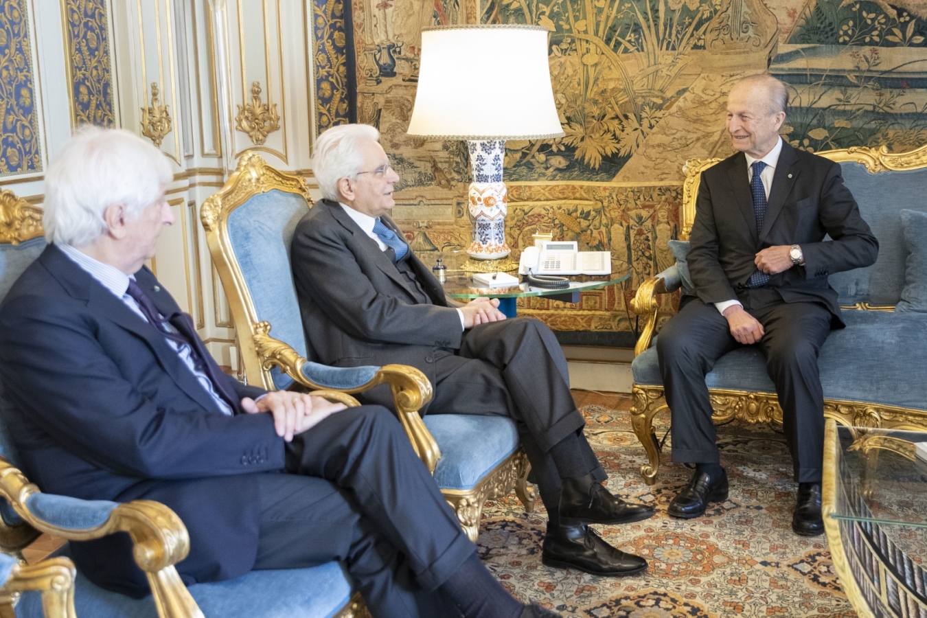 INCONTRO SERGIO MATTARELLA E MAURIZIO SELLA