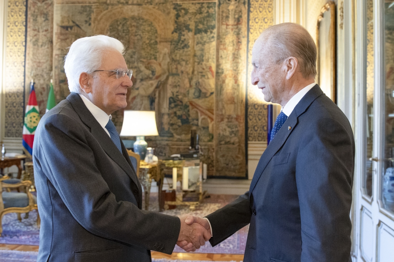 Incontro Presidente della Repubblica Sergio Mattarella e Maurizio Sella