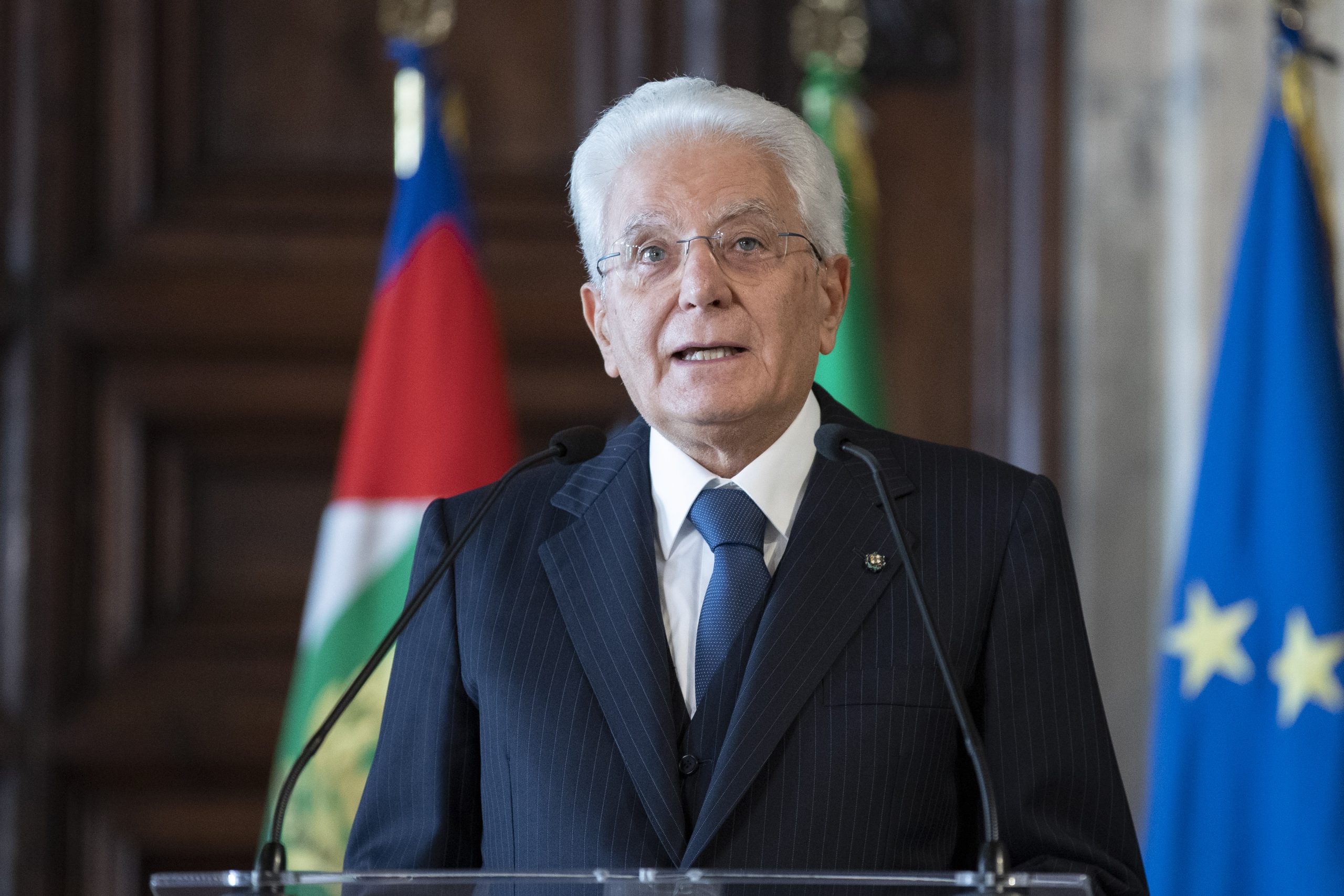 Il Presidente della Repubblica Sergio Mattarella